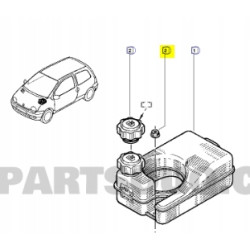 NAKRĘTKA PLASTIKOWA 6 RENAULT TWINGO I R25 OE 7703081059