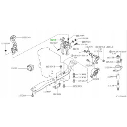 OGRANICZNIK GUMOWY, MOCOWANIE SILNIKA NISSAN MICRA OE 11215-6F900
