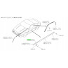 Zakończenie listwy bocznej Prawa Nissan Sentra Sunny 6387461Y00 63874-61Y00
