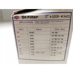Filtr oleju Nissan TRADE Furgon Terrano II OE A5208-W3403