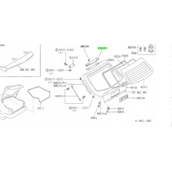 Uszczelka górna klapy bagażnika Nissan Primera P10 9082098J00 90820-98J00