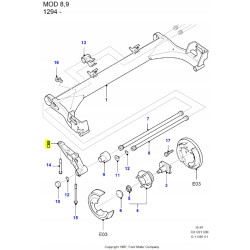 Nawias prawy belka tył FORD Fiesta 1989-1996 OE 6691895