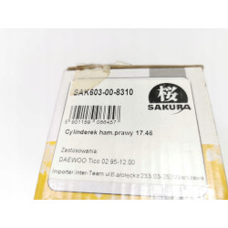 Cylinderek hamulcowy DAEWOO MATIZ 72896X