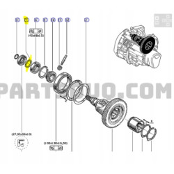 Bezpiecznik zewnętrznego łożyska mechanizmu różnicowego Laguna 7703066327