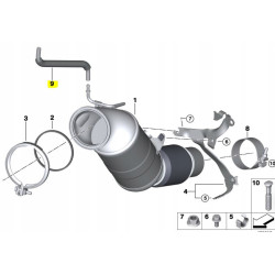 RURA WĄŻ PRZEWÓD KSZTAŁTOWANY KATALIZATORA BMW X3 G01 OE 18328684698