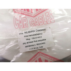 Cięgło, hamulec postojowy lewe LINMOT Daewoo Nubira 11.01.05 96243462