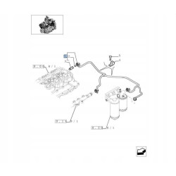 2830394 - Rurka spustowa wtrysku - CASE IH CNH