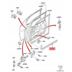 Uszczelka dolna drzwi przednich Ford Focus MK1 3D sedan 1999-2005 1133759