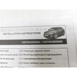 Bagażnik dachowy aluminiowe poprzeczki Hyundai I20 5d 2014- OE C8210ADE00AL