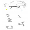 WYPRASKA,OSŁONA OD KAMIENI,PRZEDNIA,LEWY OPEL ASTRA-F OE 0164729 90428239