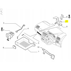 Uchwyt połączenia i przełącznika zdalnego sterowania Fiat Punto OE 51789830
