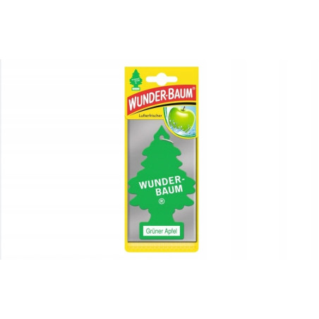 WunderBaum Zapachowa Choinka do auta GRUNER APFEL ZIELONE JABŁUSZKO 1 SZT.