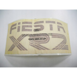 Naklejka, napis FIESTA XR2 Ford Fiesta 1976-1989 OE 1640976