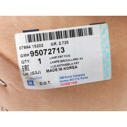 HALOGEN LEWY PRZÓD CHEVROLET ORLANDO J309 OE 95072713