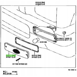 OBIEKTYW, PRZEDNIA LAMPA KIERUNKOWSKAZU, PRAWA TOYOTA HILUX OE 81511-35090