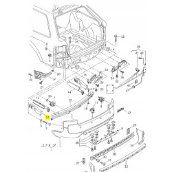 Uchwyt lewy tył, strefa zgniotu Audi A6 1996- OE 4B0807331E