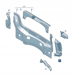 WSPORNIK ŚWIATŁA TYLNEGO PRAWEGO VOLKSWAGEN LUPO 1999- OE 6X0813328E