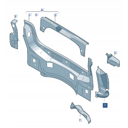 WSPORNIK ŚWIATŁA TYLNEGO LEWEGO VOLKSWAGEN LUPO 1999- OE 6X0813327E