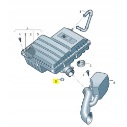Guma tuleja mocowanie filtra powietrza Volkswagen Golf Passat OE 036129689B