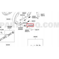 Sprężyna, hamulce bębnowe Hyundai H-1 OE 58386 4A200