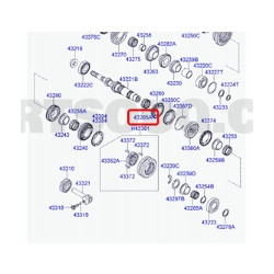Łożysko igiełkowe Hyundai Accent 1994-2022 Elantra 1991-2006 OE 43265 23000