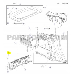 Klips, spinka poszycie pas tylny OPEL CROSSLAND X OE 13435003