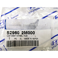 Dekielek CZARNY koła 60 mm Hyundai Santa FE Coupe OE 529602M000 52960 2M000