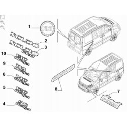 Emblemat, napis 140 MULIJET Fiat Scudo 2007- OE 1400942880