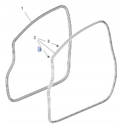 Ustalacz mocowanie uszczelki przednich drzwi Opel Astra J Meriva B 13350982