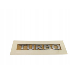 Emblemat, napis TURBO na klapę bagażnika Opel Astra H OE 177458 93190616