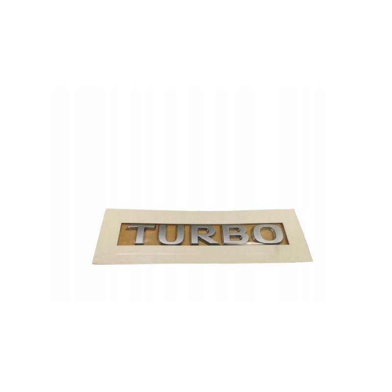 Emblemat, napis TURBO na klapę bagażnika Opel Astra H OE 177458 93190616