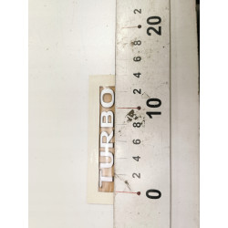 Emblemat, napis TURBO na klapę bagażnika Opel Astra H OE 177458 93190616