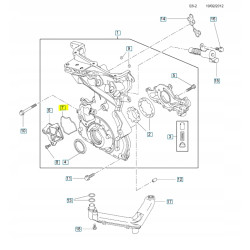 Uszczelka pokrywa pompy oleju Opel Agila B 2008- OE 95507988