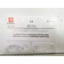 Wiązka przewodów haka Citroen C4 OE OPR 11 074 ACT 1378 9428.AR