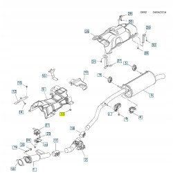 Zacisk, osłona termiczna Opel Vivaro B OE 93452278