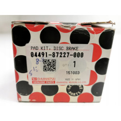 KLOCKI HAMULCOWE PRZÓD DAIHATSU CUORE III HIJET OE 04491-87227