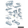 Popielniczka Volkswagen Derby Polo Lupo OE 6X0857309B 6X0857309B/U71