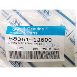 Sprężyna powrotna górna prawa Hyundai Kia 2011 VERNA 06 58361 1J600