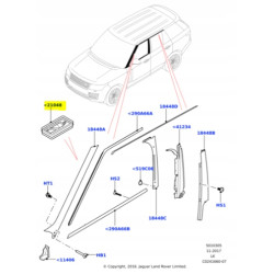 Zestaw klejów do listew szyb przód Range Rover (D6) 2013- LR057984