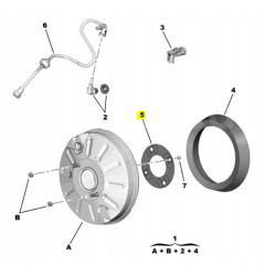 Uszczelka serwa hamulcowego PSA Citroen Jumpy MK3 OE 1613263980