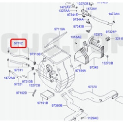 WĄŻ-WYLOT PŁYNU CHŁODZĄCEGO NAGRZEWNICY HYUNDAI GETZ 2002- OE 97320 1C000