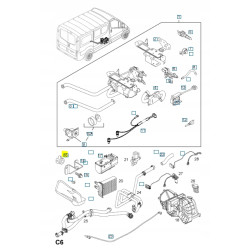 Nakrętka obudowy nagrzewnicy, m6 Opel VIVARO-B OE 93861119