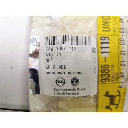 Nakrętka obudowy nagrzewnicy, m6 Opel VIVARO-B OE 93861119