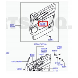PRZELOTKA-PRĘT ZABEZPIECZAJĄCY HYUNDAI H-1 1996- OE 82394 4A000LK