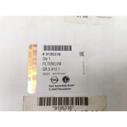Filtr powietrz Opel Agila A OE 9195316