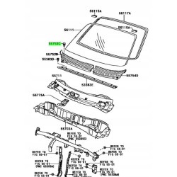 Klips zderzaka Toyota Cami Sparky OE 90044-68196