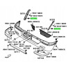 Klips zderzaka Toyota Cami Sparky OE 90044-68196