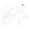 Klips podsufitki Volvo S90 OE 31672684