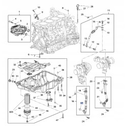 Uszczelka przewodów olejowych Astra J, K, Insignia A, B, Mokka OE 12577855