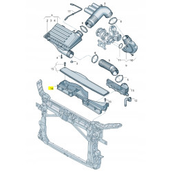 Kierownica powietrza górna Volkswagen Golf Passat Tiguan OE 5Q0129254J